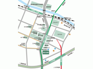 連合会館　地図